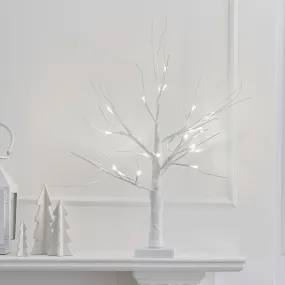 Albero luminoso in bianco 40cm