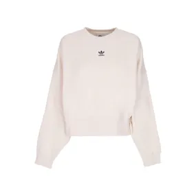 felpa girocollo corta donna adicolor essentials sweatshirt WONDER WHITE