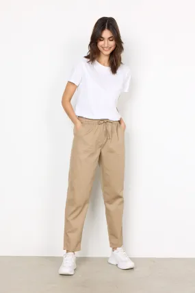 Pantalone in cotone biscotto