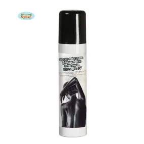 Spray da Trucco Nero per Viso Corpo e Capelli  per Carnevale