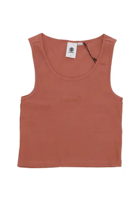 Top Donna W Yarnhill Crop Top Copper Brown
